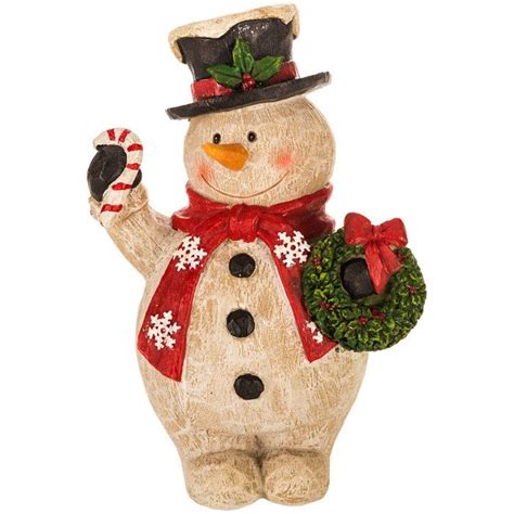 decorative snowman figurine|snowman figurines hobby lobby.